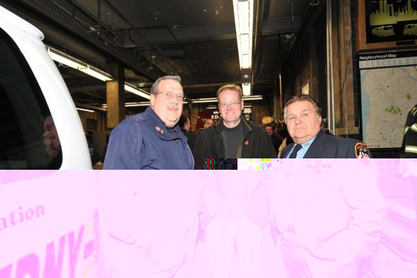 Father J Fonti blesses the Daniel Pujdak FFT Van